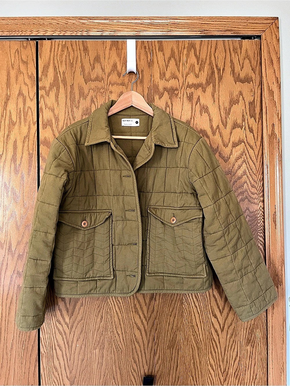 Back Beat Co. Organic Cotton Puffer Jacket in Willow